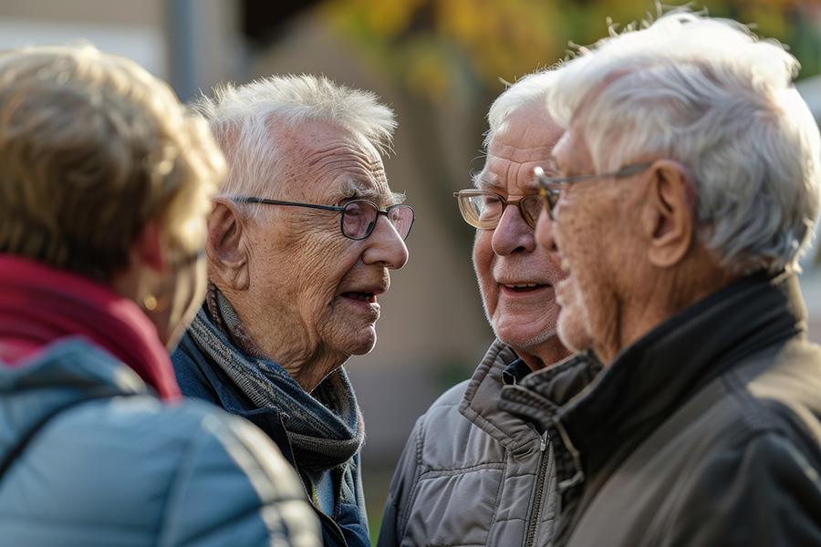 Abbildung einer Seniorin und einer jungen Frau, die ehrenamtlich arbeitet