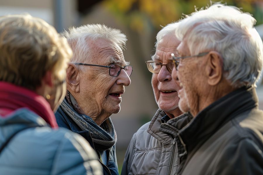 Abbildung einer Seniorin und einer jungen Frau, die ehrenamtlich arbeitet